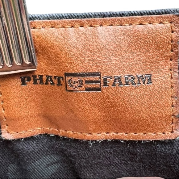 Y2K Phat Farm Camo Stretch Skinny Fit Moto Jeans Men's Size 40x32 - Picture 7 of 10